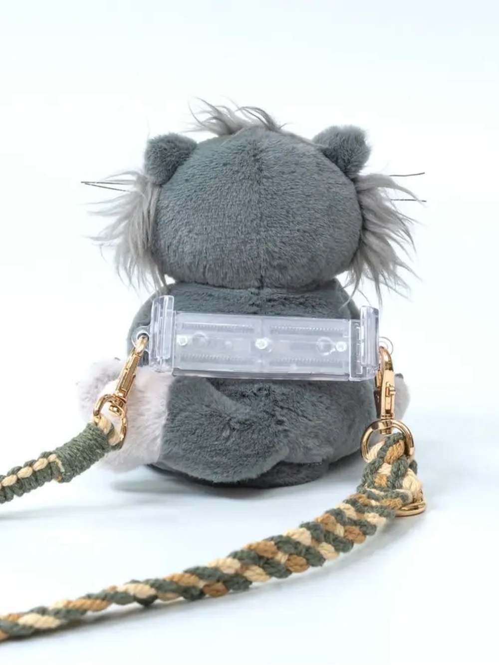 Disney limited Cinderella Lucifer Cat doll Plush Shoulder Cellphone Bag - Picture 3 of 9